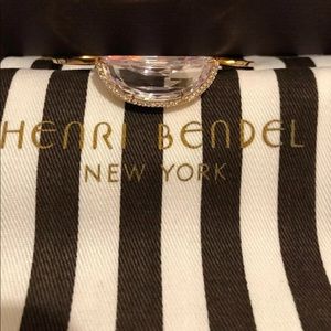 Henri Bendel Luxe Rose Gold Half Moon Skinny Cuff